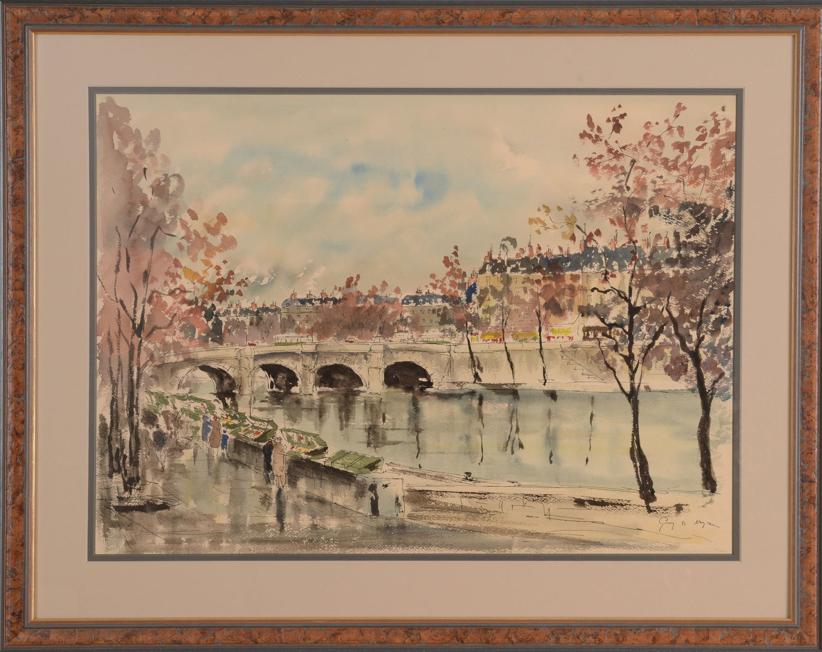 Guy De Neyrac Paris Watercolor. (1 of 6)