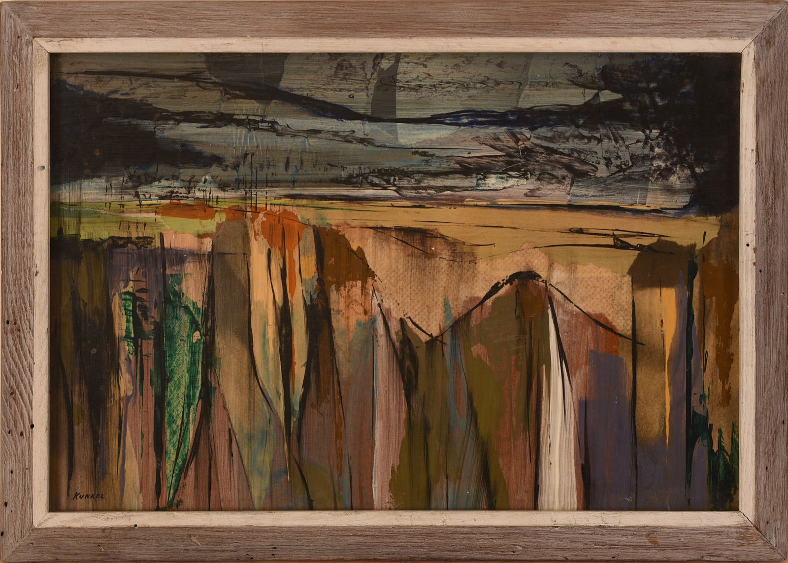 George Kunkel Abstract Landscape Painting. (1 of 3)