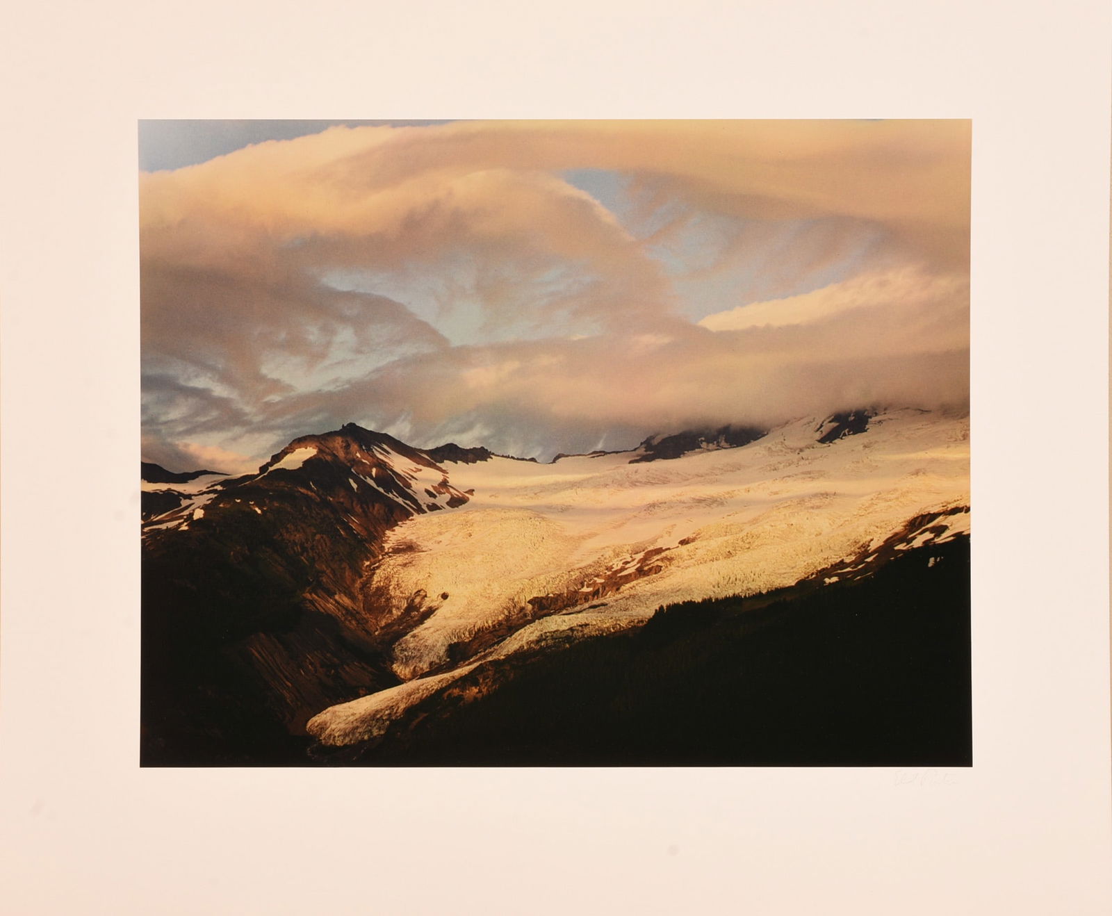 Eliot Porter (1901-1990). Mt. Baker, Washington.: Dye transfer print, 14 x 18 inches, mounted, pencil signed.