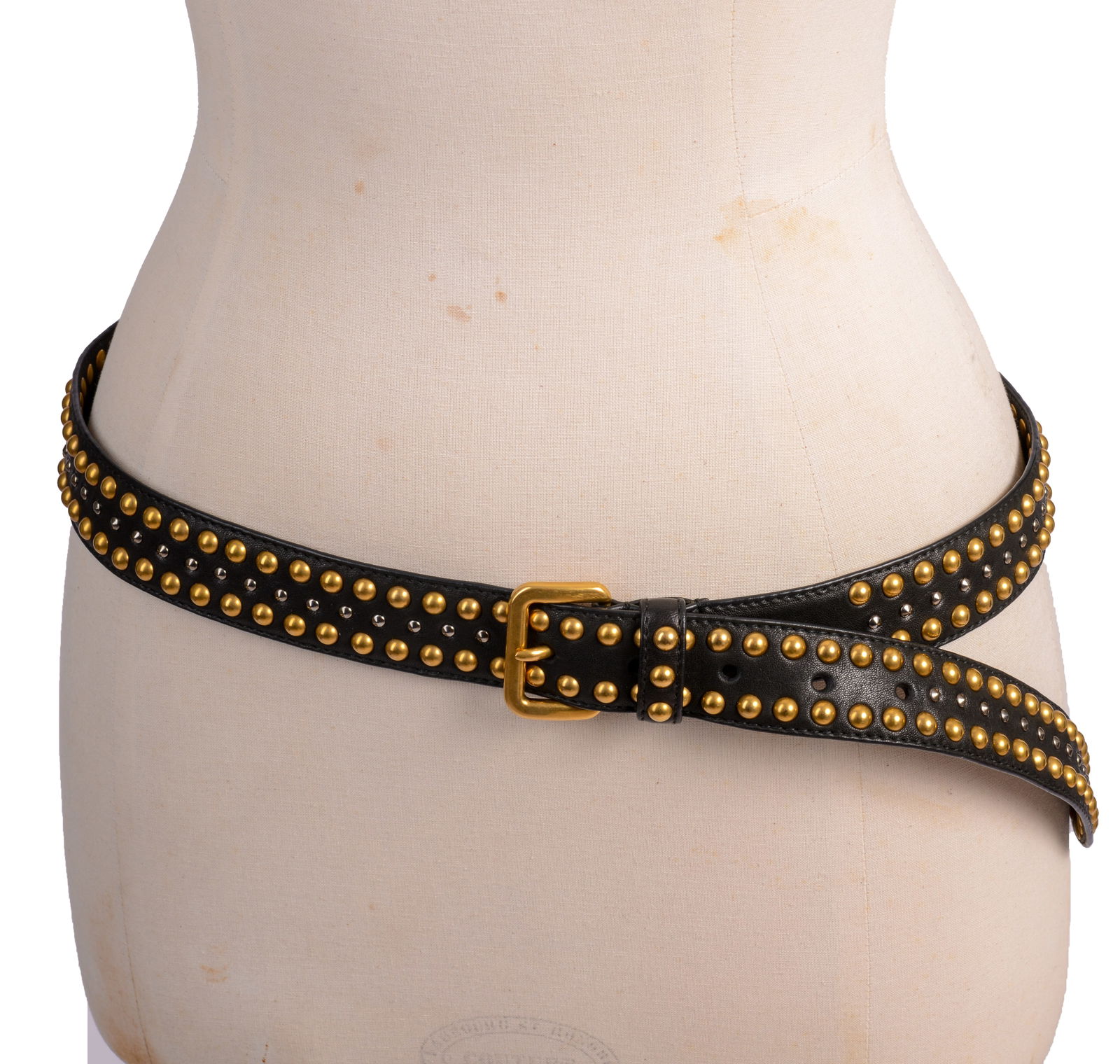 Prada Studded Leather Belt.: Length 40 inches. Good condition.