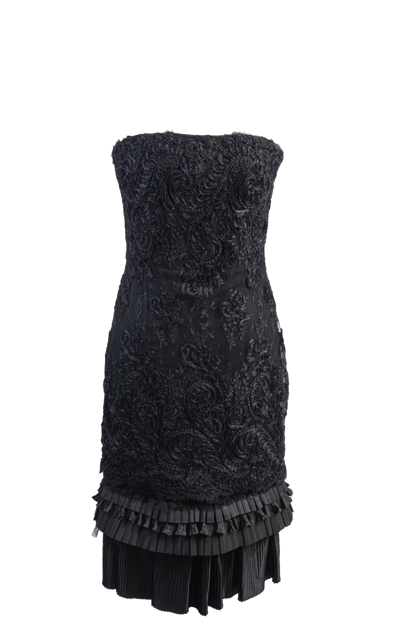 Carmen Marc Valvo Strapless Dress. (1 of 10)