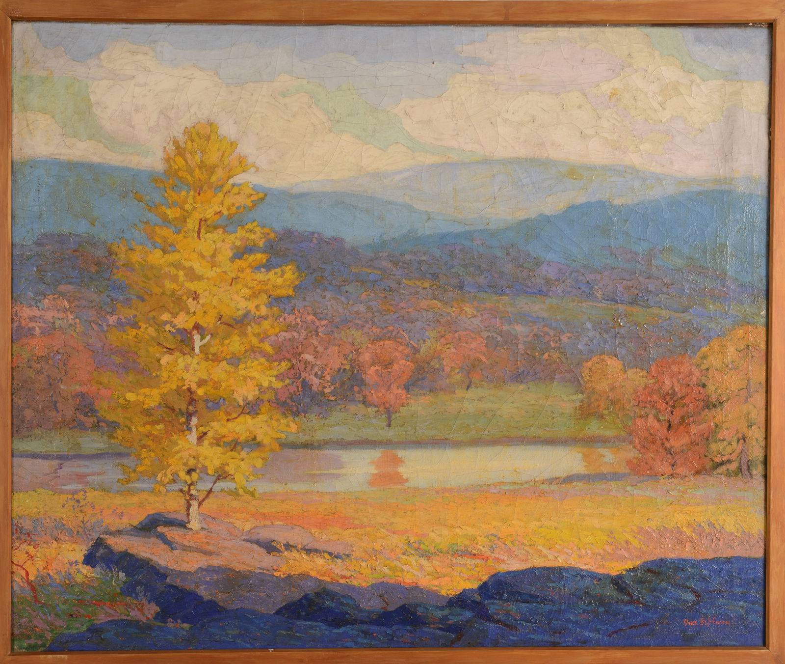 Charles St. Pierre (America 1896-1945 MN) Autumn Landscape (1 of 8)