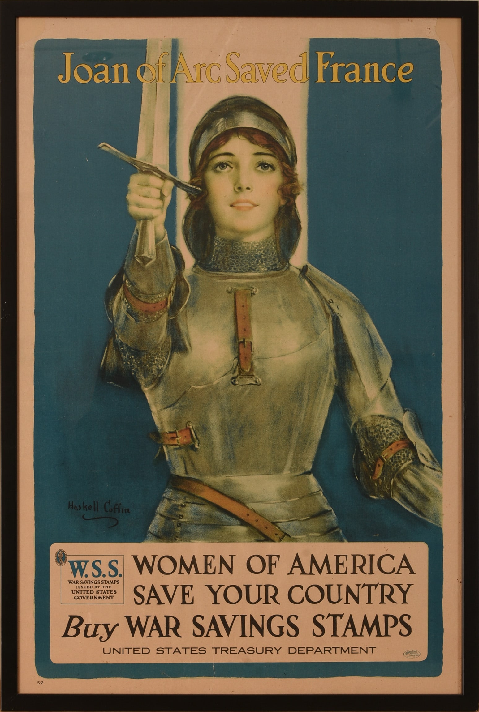 Haskell Coffin Joan of Arc WWII War Bond Poster. (1 of 2)