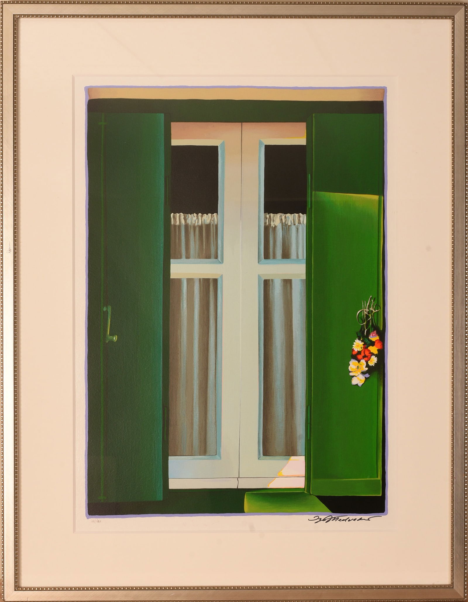 Igor Medvedev. Serigraph, 'Demure.' (1 of 5)