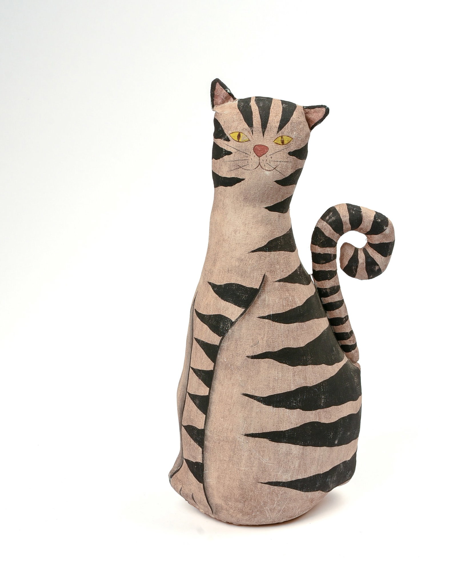 Vintage Cat Door Stop: Height 13 inches.