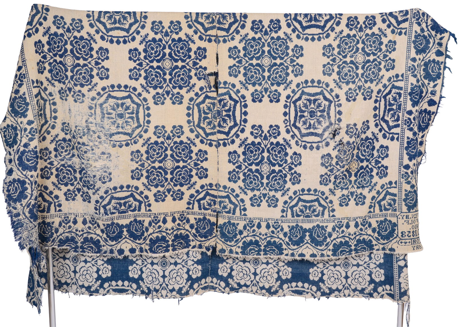 Signed Ohio Coverlet. (1 of 10)