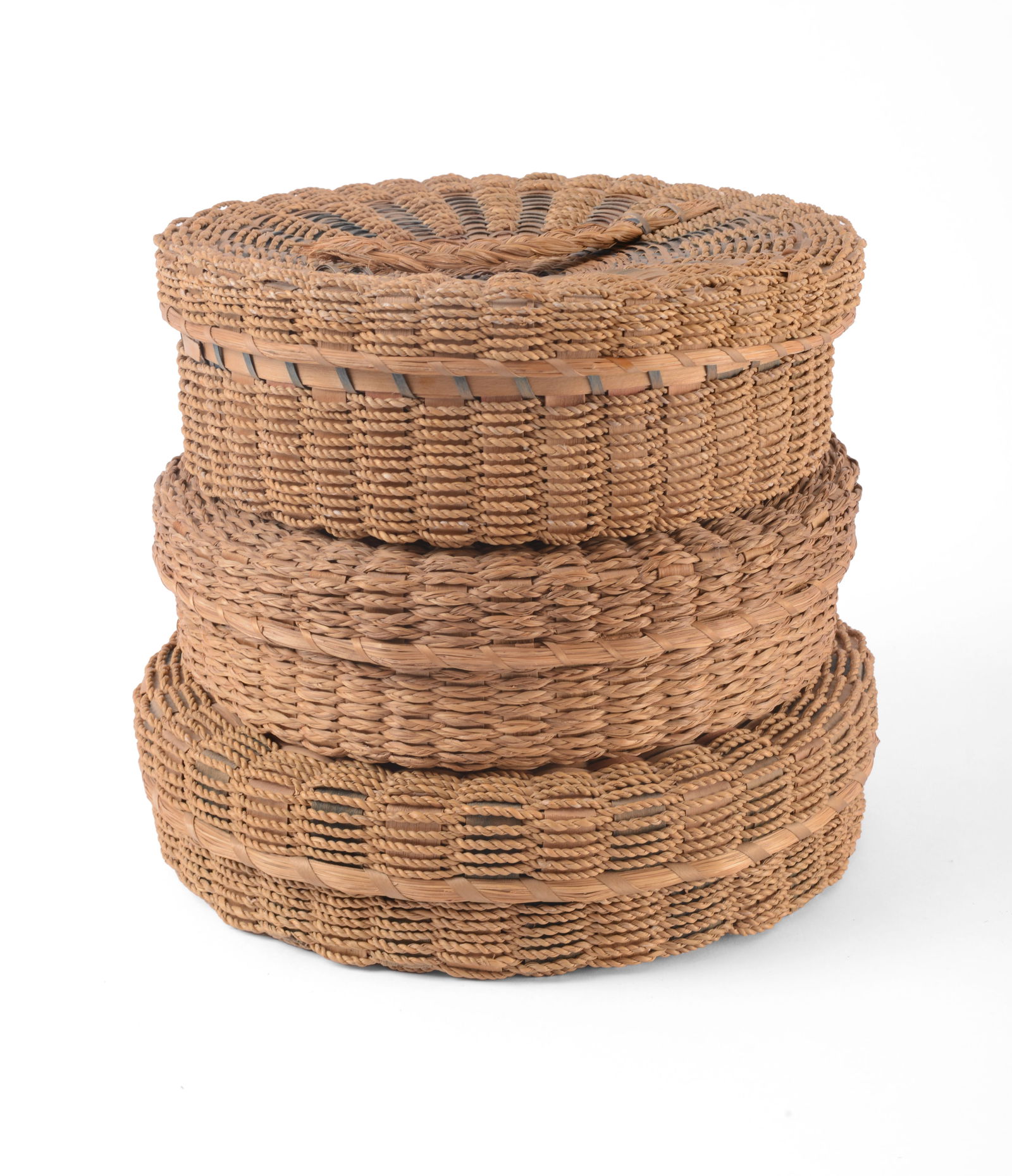 Three Native American Woven Baskets. (1 of 4)