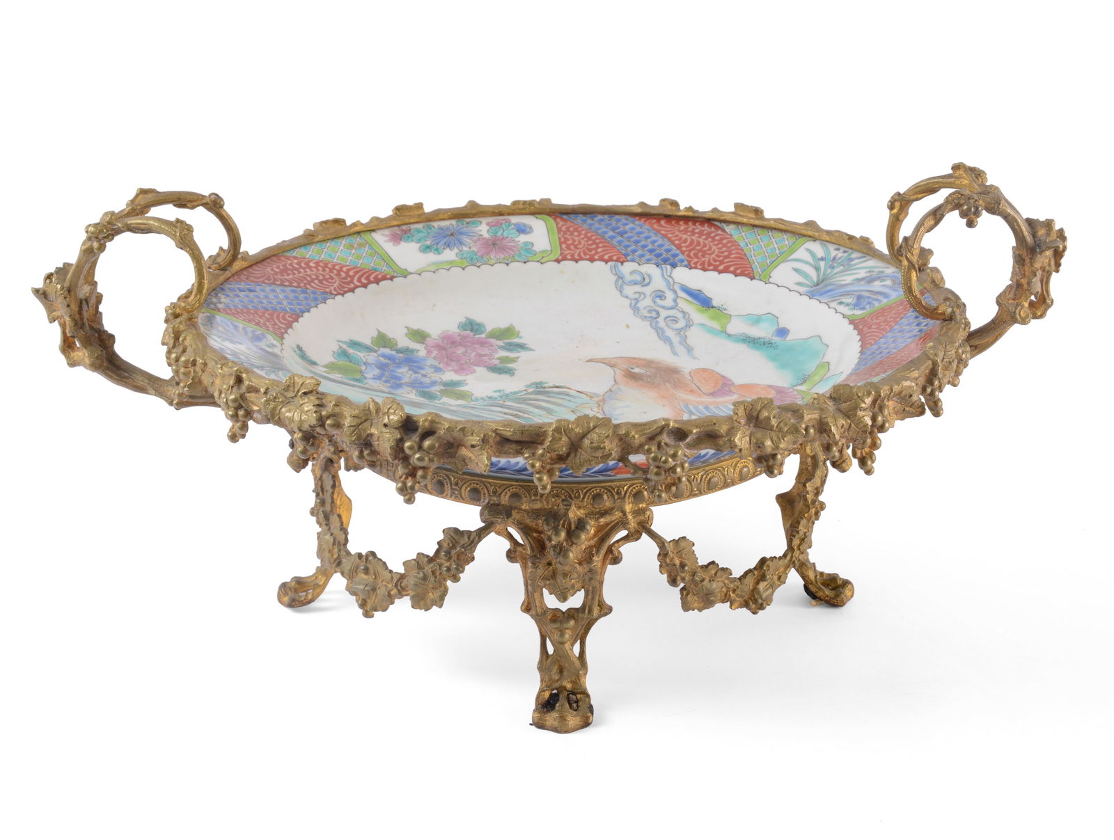 Japanese Kutani Charger with European Ormolu Mounts. (1 of 5)