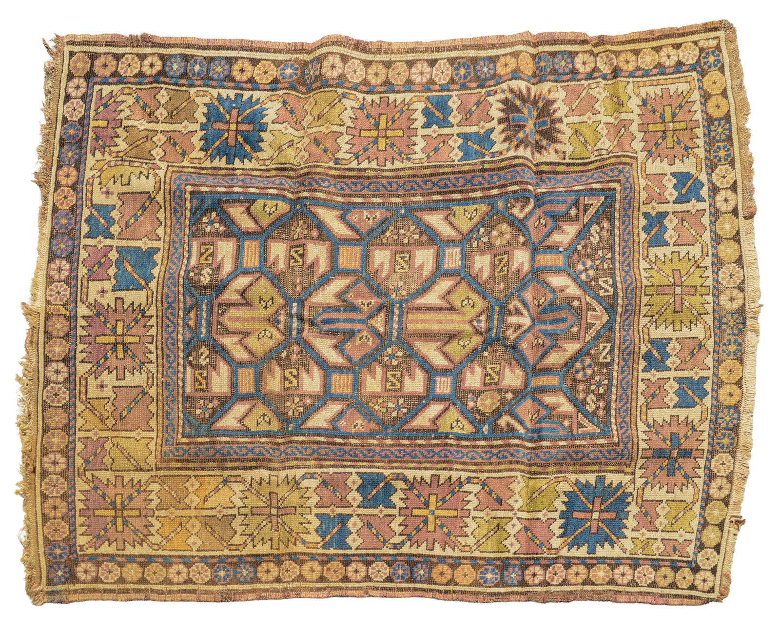 Antique Handwoven Oriental Carpet. (1 of 2)