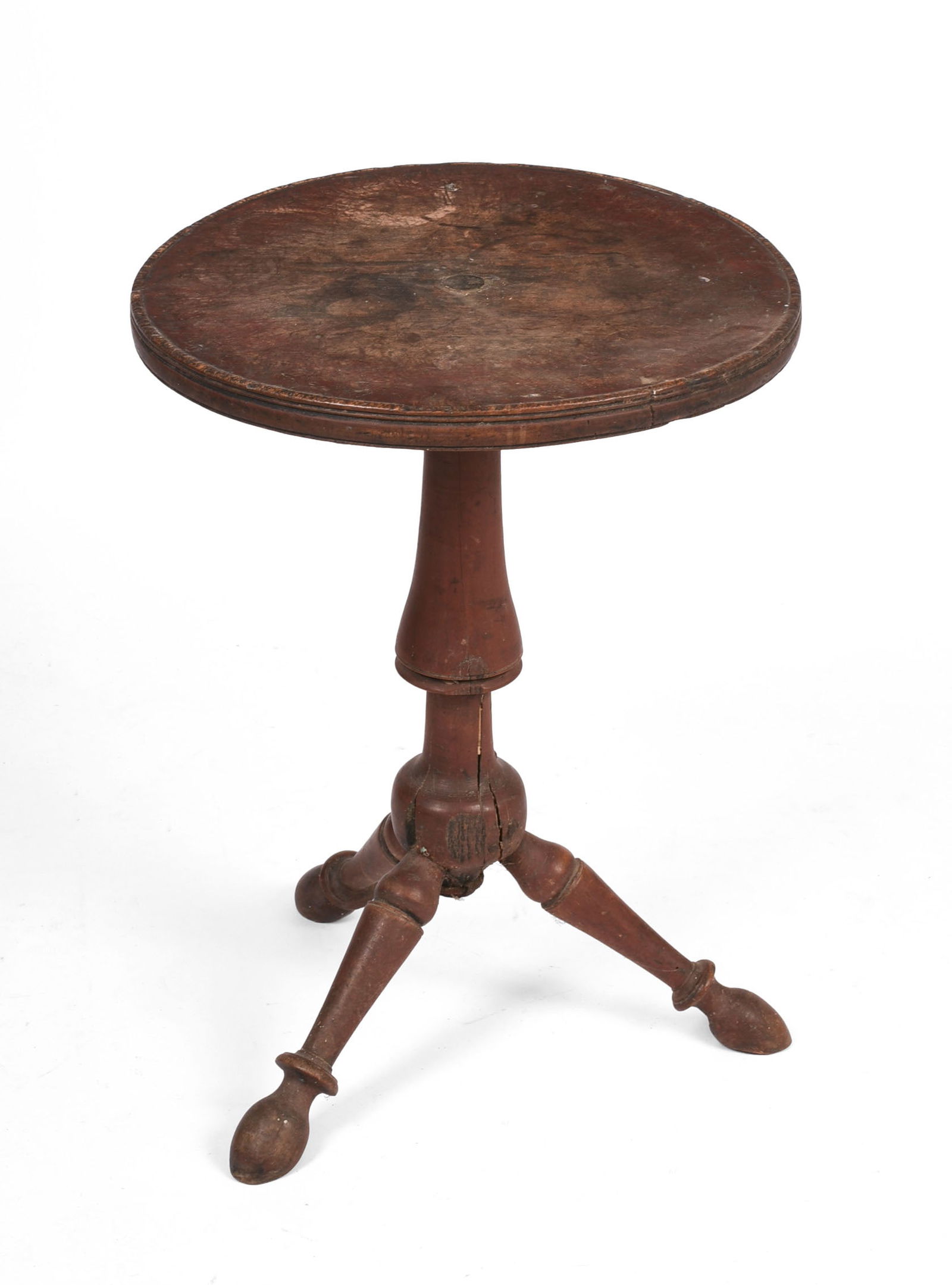 Early Tripod Base Candlestand. (1 of 5)