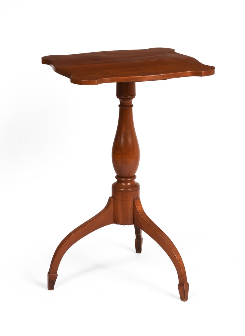 18th Century Federal Cherry Candlestand. (1 of 5)