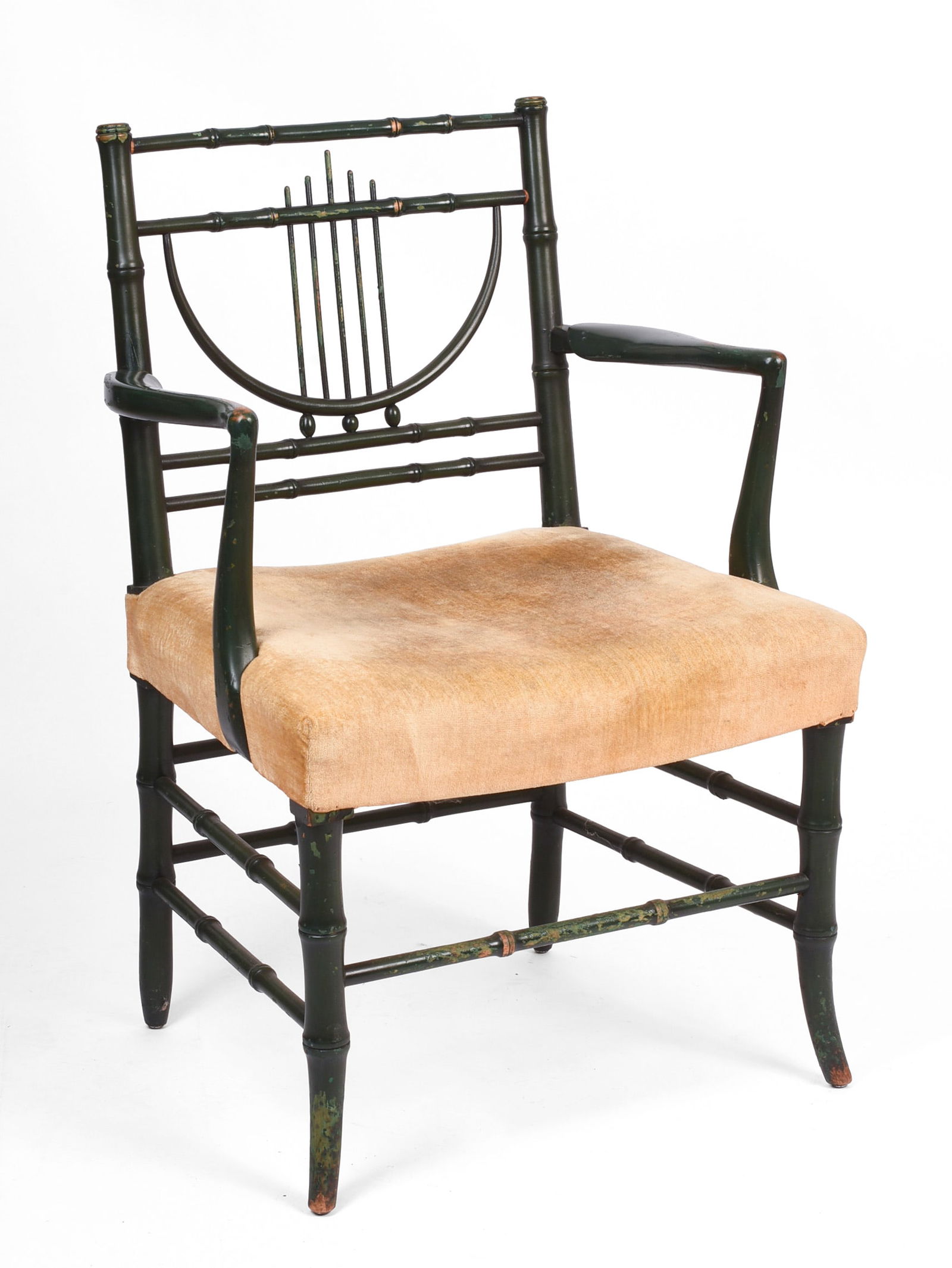 Regency Revival Bamboo Armchair. (1 of 4)