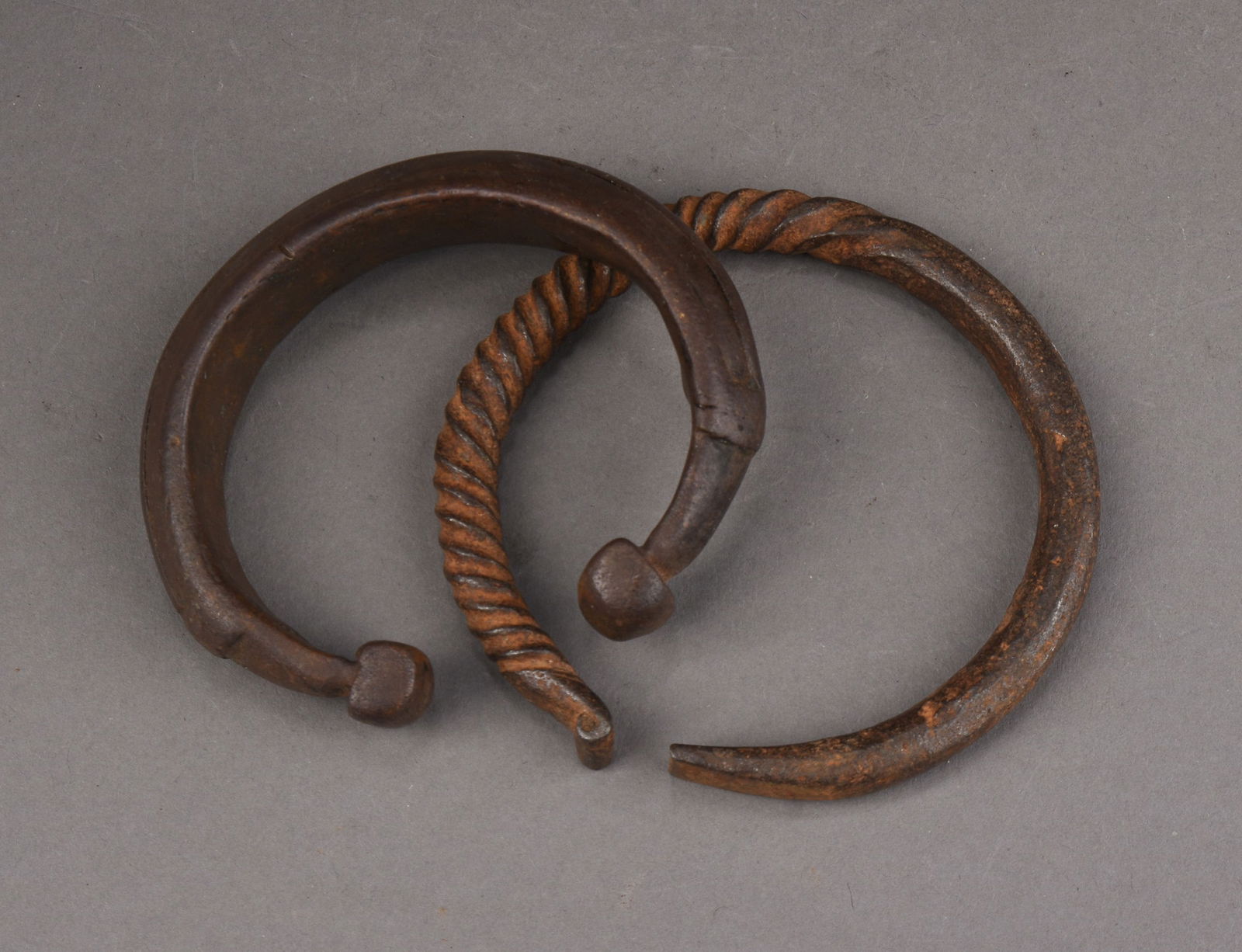 Two Bronze Benin Bracelets. (1 of 4)