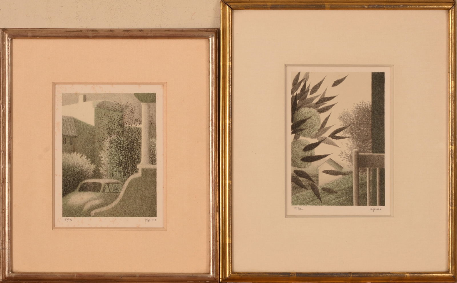 Robert Kipniss (b. 1931). Two Lithographs. (1 of 4)