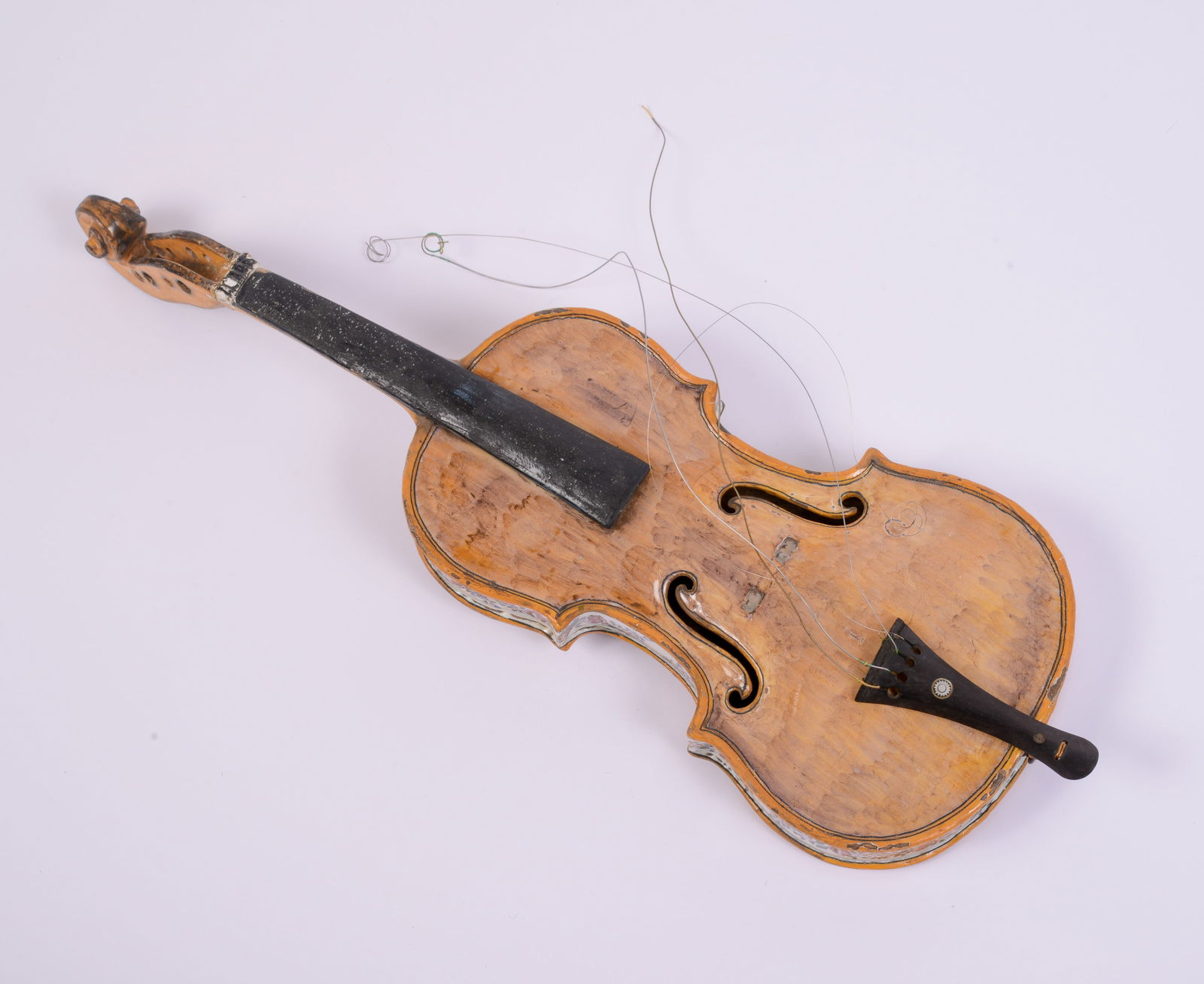 Rare Dutch Delft Porcelain Violin (1 of 2)