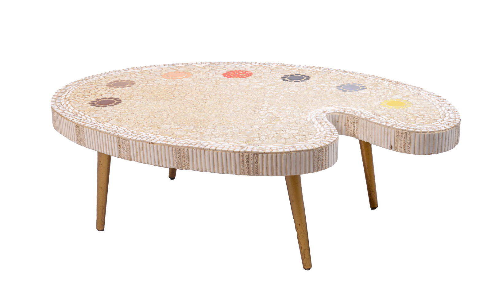 Artist's Palette Tile Top Coffee Table. (1 of 4)