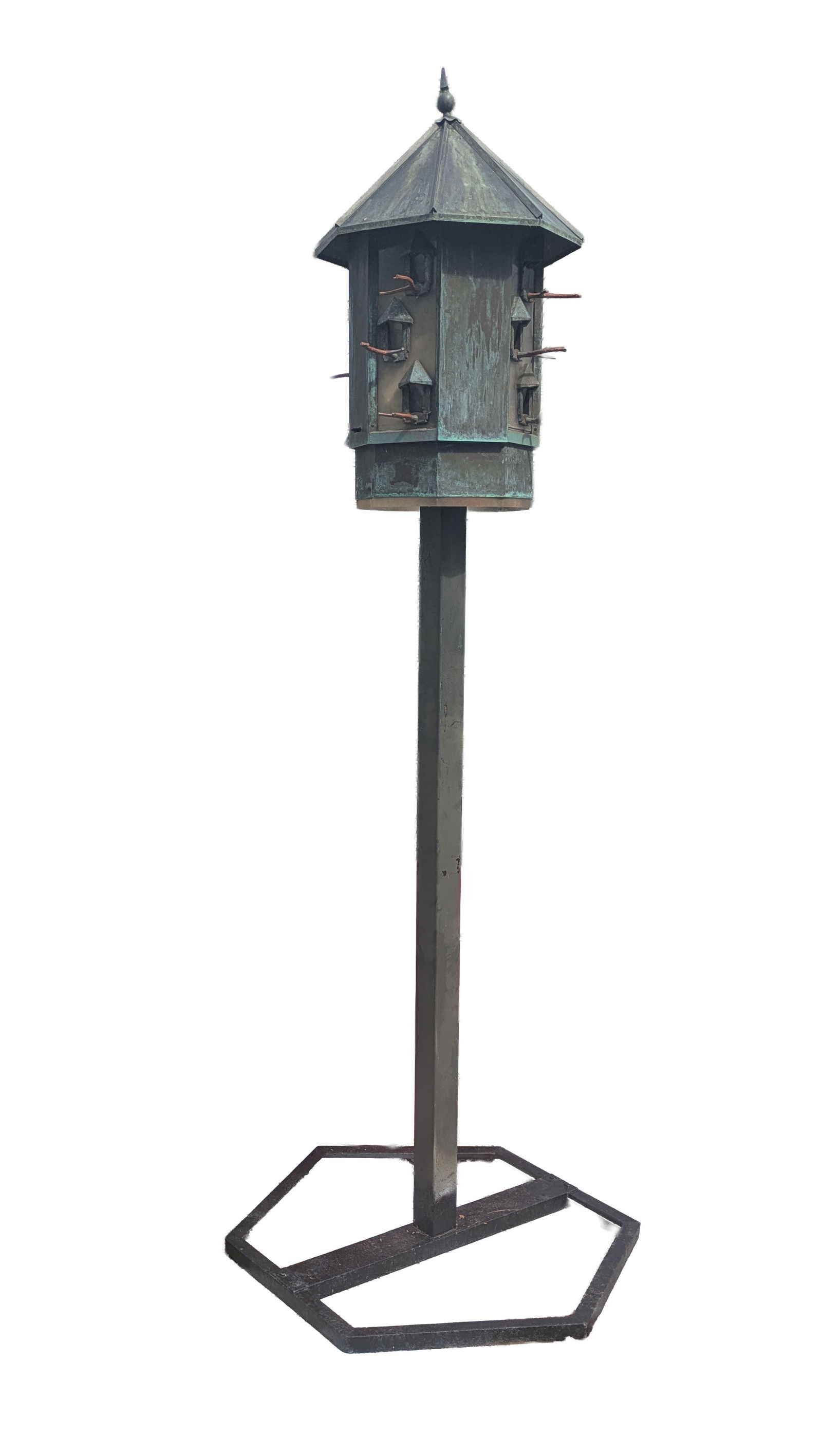 Large Copper Bird Feeder. (1 of 2)