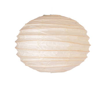 Noguchi Akari Signed Ceiling Lamp.: Diameter 20 inches. Good condition, minor foxing, lacking light holder. IN HOUSE SHIPPING: We offer very competitively priced in house shipping for all items in this sale. Please contact us for a quot