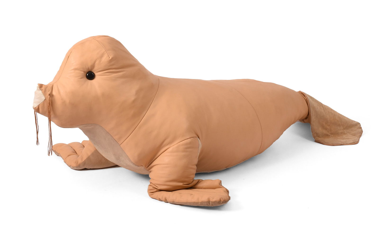 Large Leather Seal Footrest. (1 of 3)