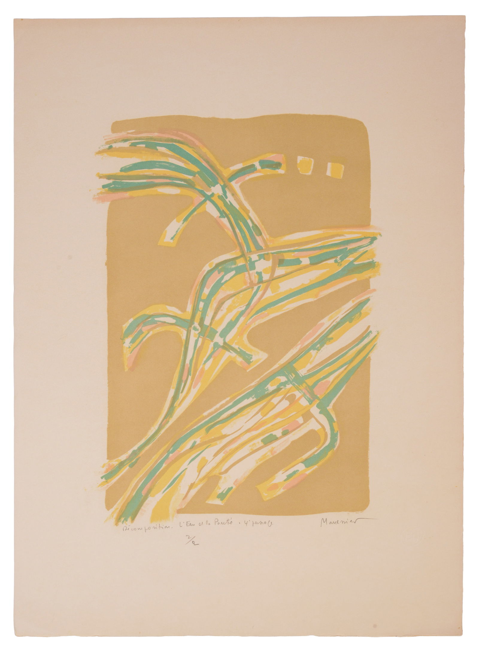 Alfred Manessier (1911 - 1993). L'eau et la Pureté (1 of 3)