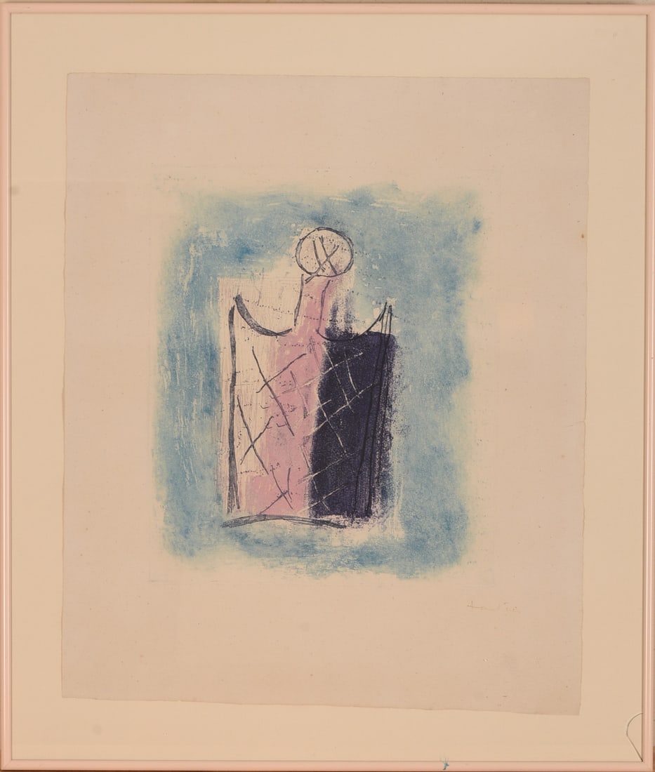 Jean Fautrier (1898 - 1964). Etching: Le Flacon. (1 of 3)