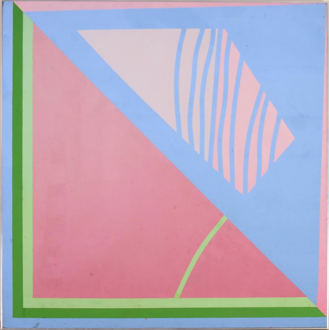 J.S. Holland (Maine Contemporary). Large Modern Geometric Painting. (1 of 4)