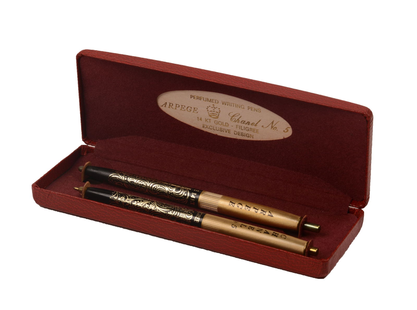 Arpege and Chanel No. 5 Perfumed Writing Pens. (1 of 1)