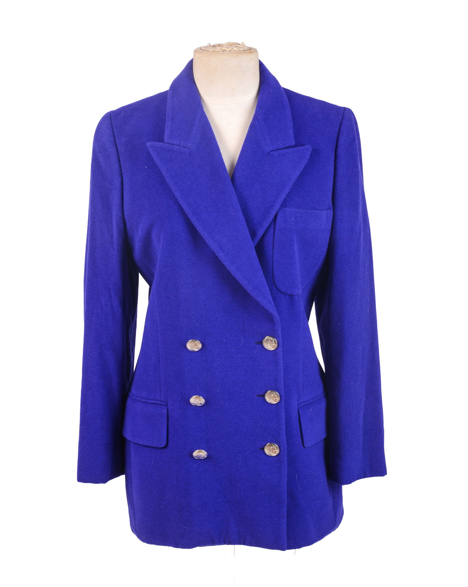 Escada Jacket in Blue.: Escada Jacket in Blue. IN HOUSE SHIPPING: We offer very competitively priced in house shipping for all items in this sale. Please contact us for a quote.