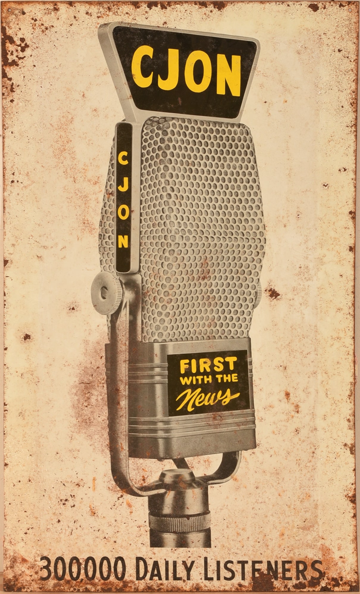 CJON Radio Advertising Sign. (1 of 2)