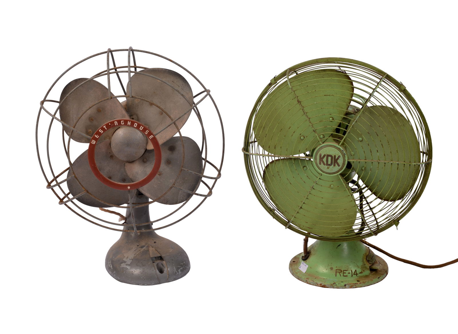 Two Early Electric Table Fans. (1 of 4)