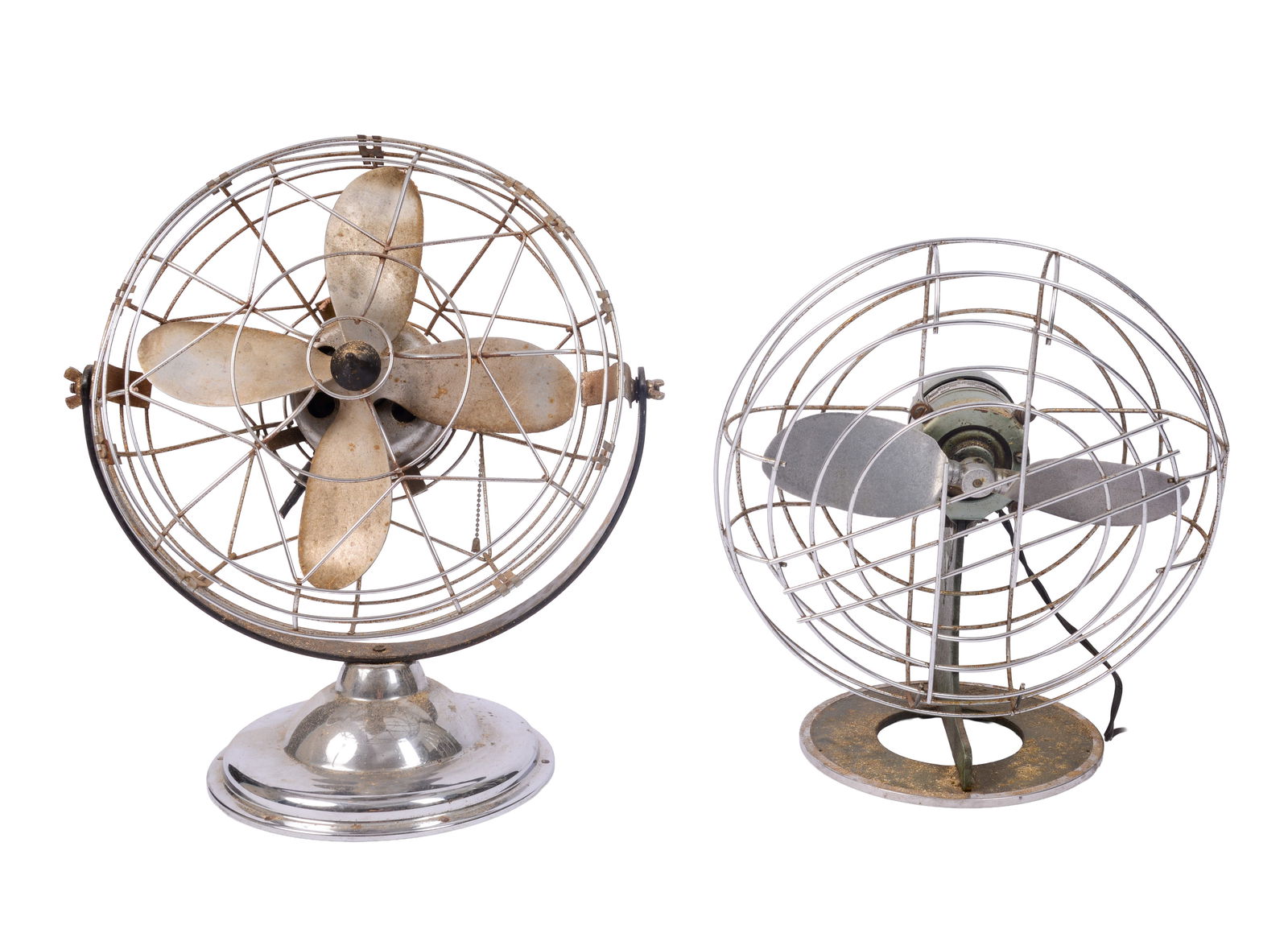 Two Early Electric Table Fans. (1 of 4)