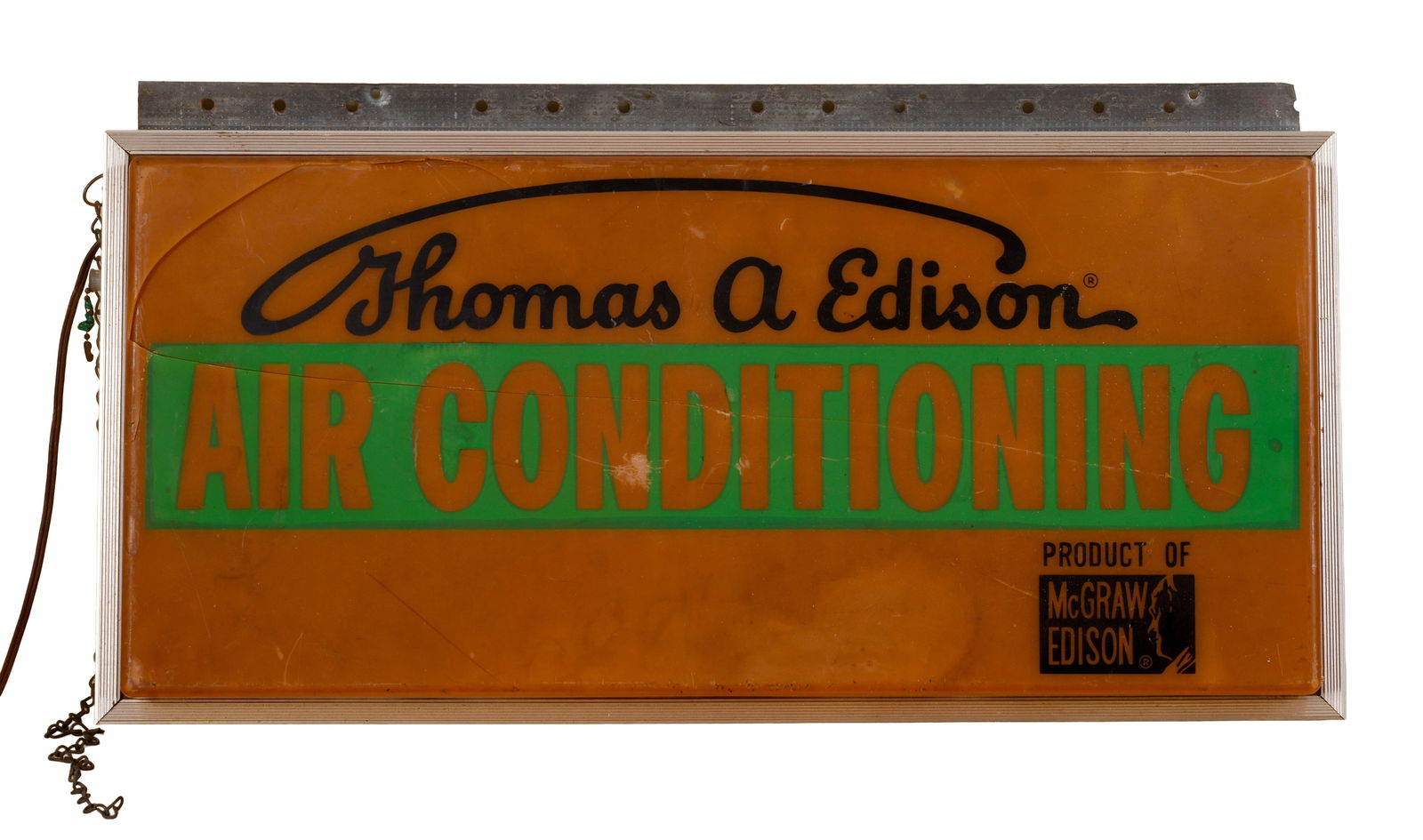 Edison Air Conditioning Sign. (1 of 3)