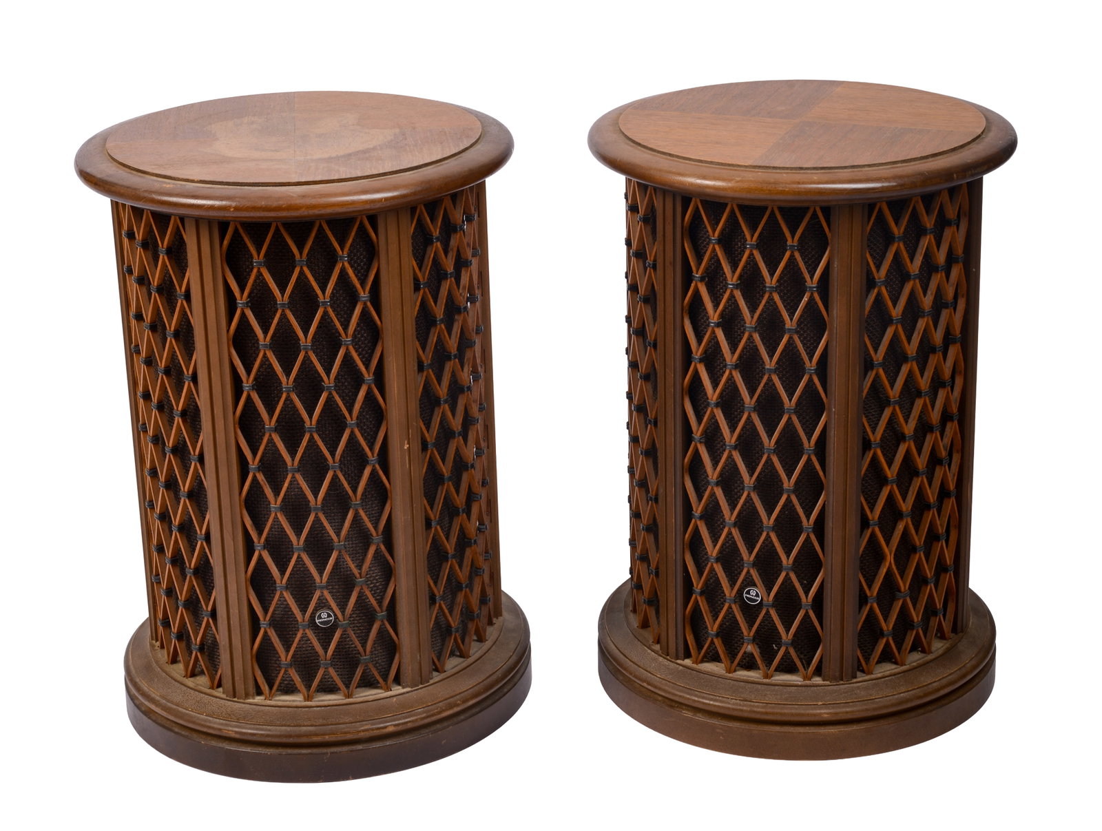 Pair of Pioneer CS-05 Omni Directional Speakers.: Height 21 inches, diameter 14 inches. Not tested, good cosmetic condition, with some surface scratches. IN HOUSE SHIPPING: We offer very competitively priced in house shipping for all items in this sa