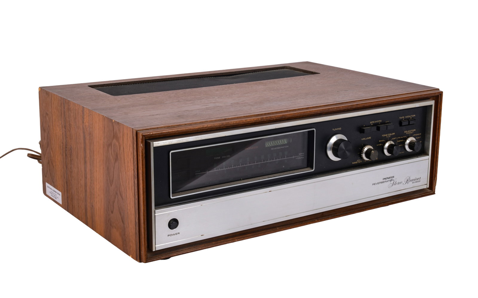 Pioneer Stereo Receiver SX-9000.: Powers on, not tested for operation. Good cosmetic condition. Tone color knob is loose, slight dent to mesh on top of case. IN HOUSE SHIPPING: We offer very competitively priced in house shipping for 