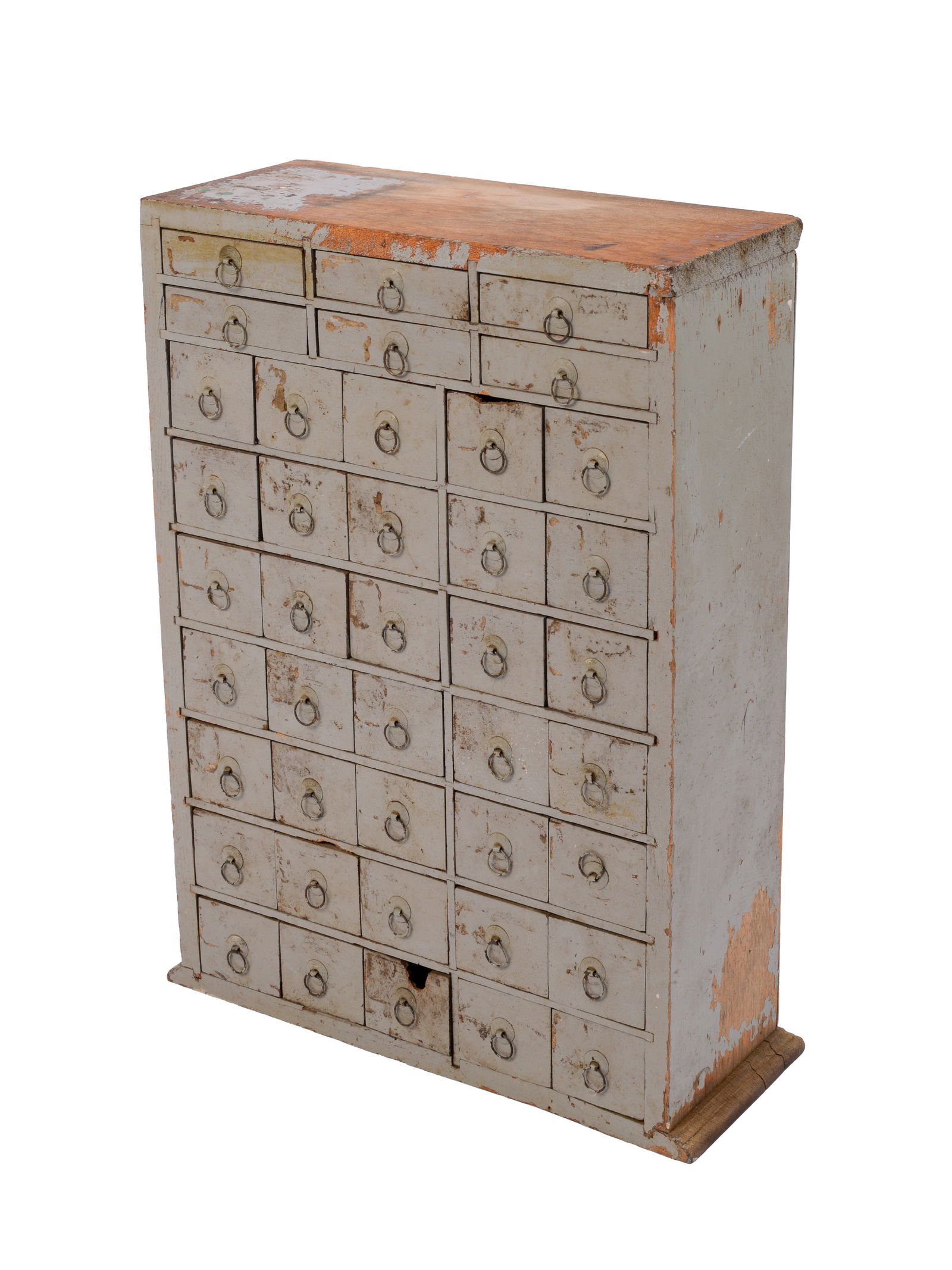 Multi Drawer Cabinet in Slate Blue Paint. (1 of 4)