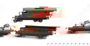 Three Lionel Standard Gauge Train Cars.
