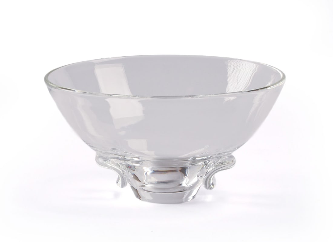Steuben Glass Gravy Boat and Olive Bowl. (1 of 6)