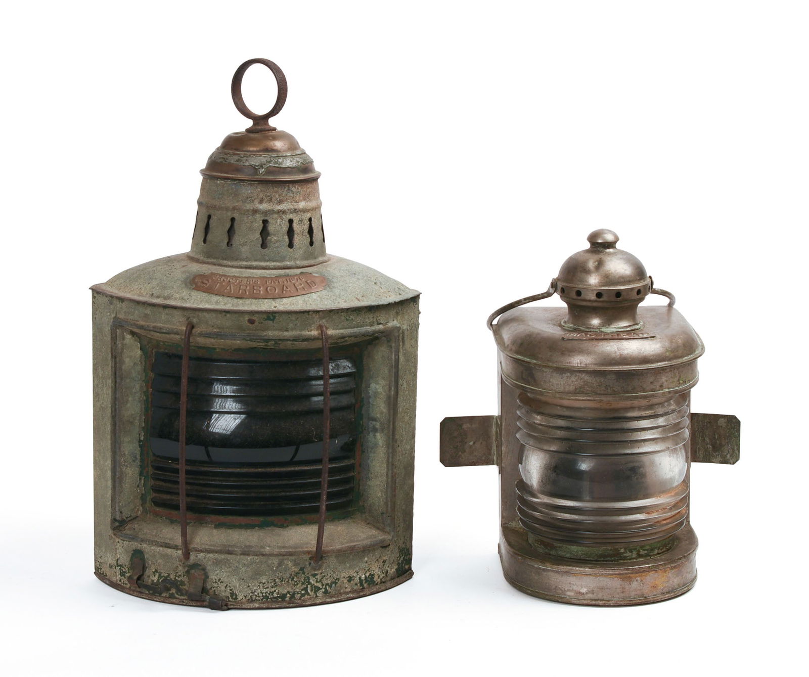 TWO SHIP'S LANTERNS. (1 of 4)