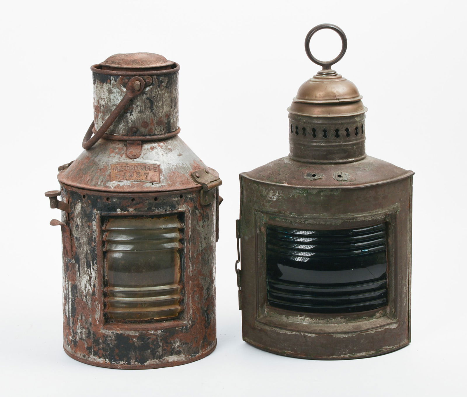 TWO SHIP'S LANTERNS. (1 of 3)
