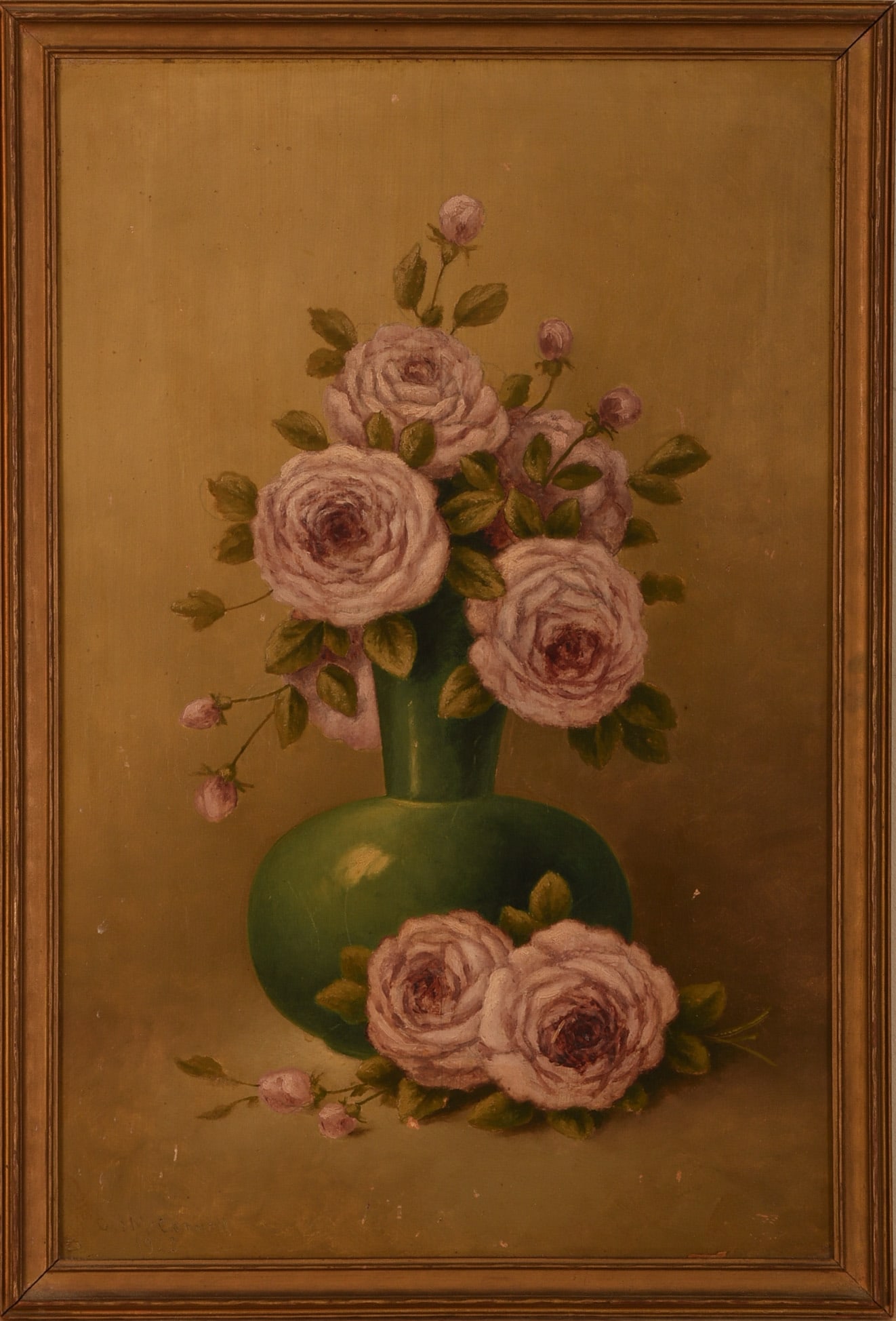 GEORGE MCCONNELL (1852 - 1929). STILL LIFE WITH FLOWERS. (1 of 4)