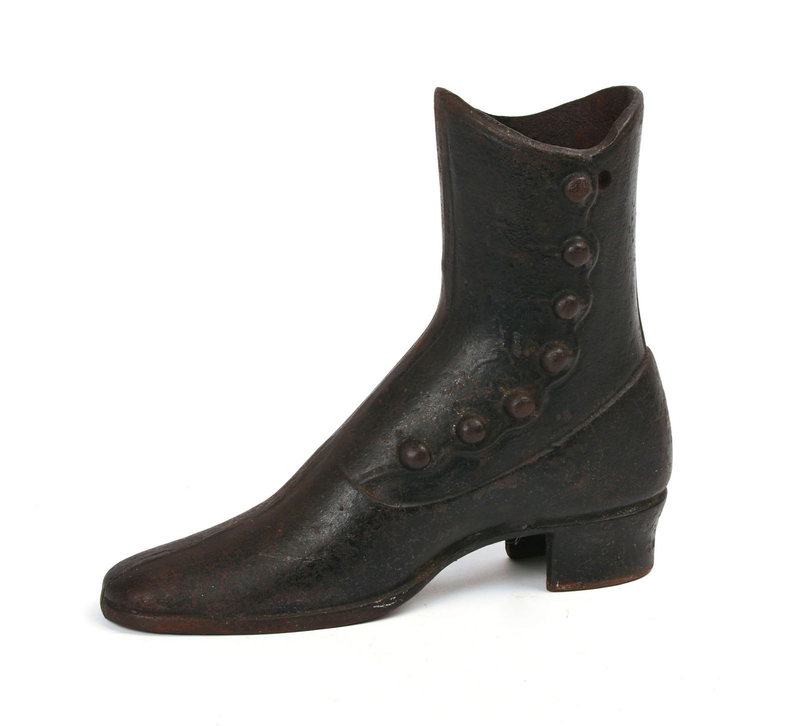 CAST IRON VICTORIAN STYLE BOOT DOORSTOP. (1 of 5)