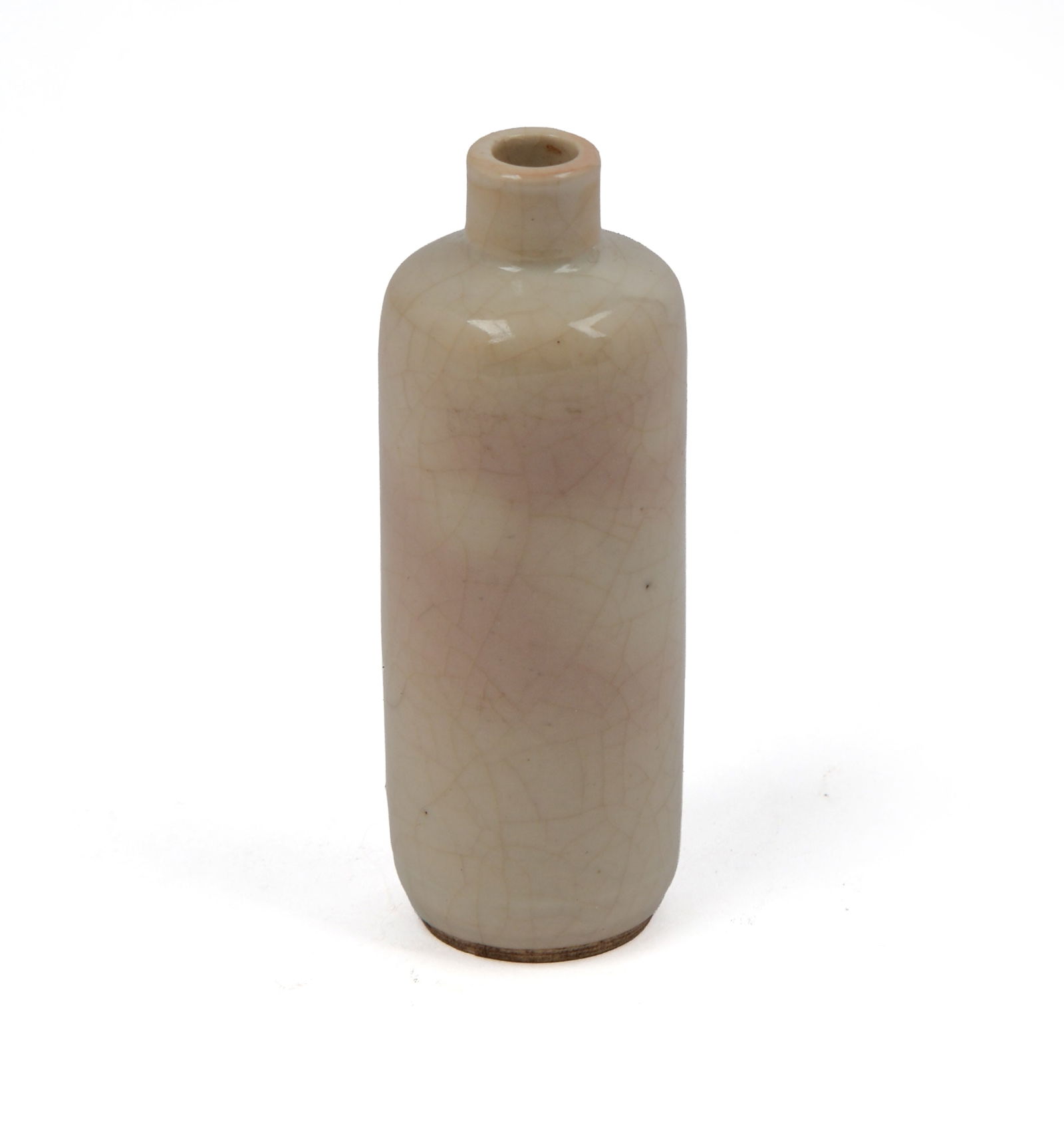 CHINESE OATMEAL GLAZE SNUFF BOTTLE (1 of 5)