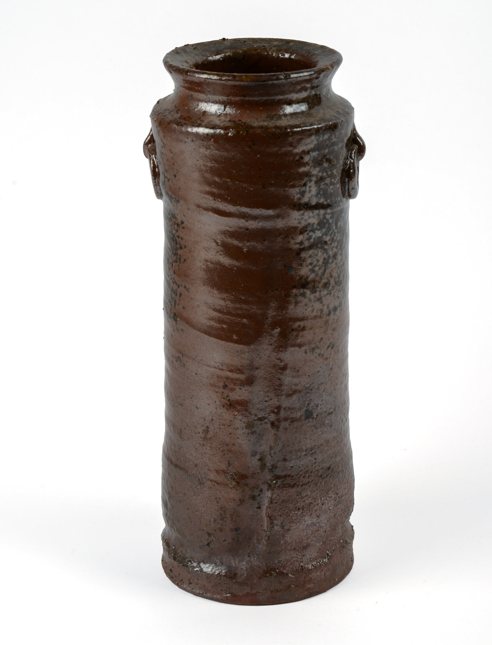 JAPANESE BIZEN WARE FLOWER VASE. (1 of 6)