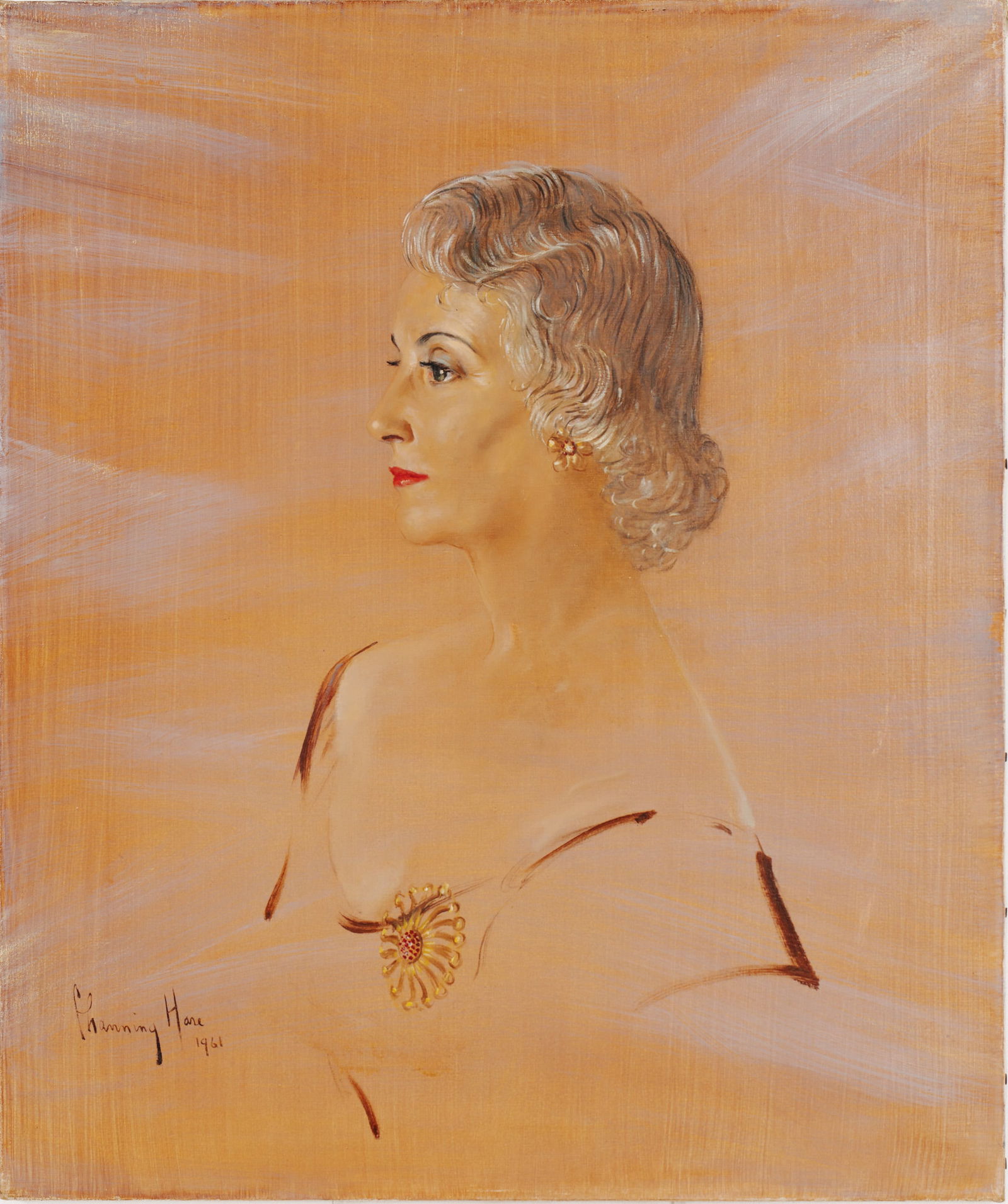 Channing Weir Hare (1899 - 1976). Portrait of a Lady. (1 of 3)