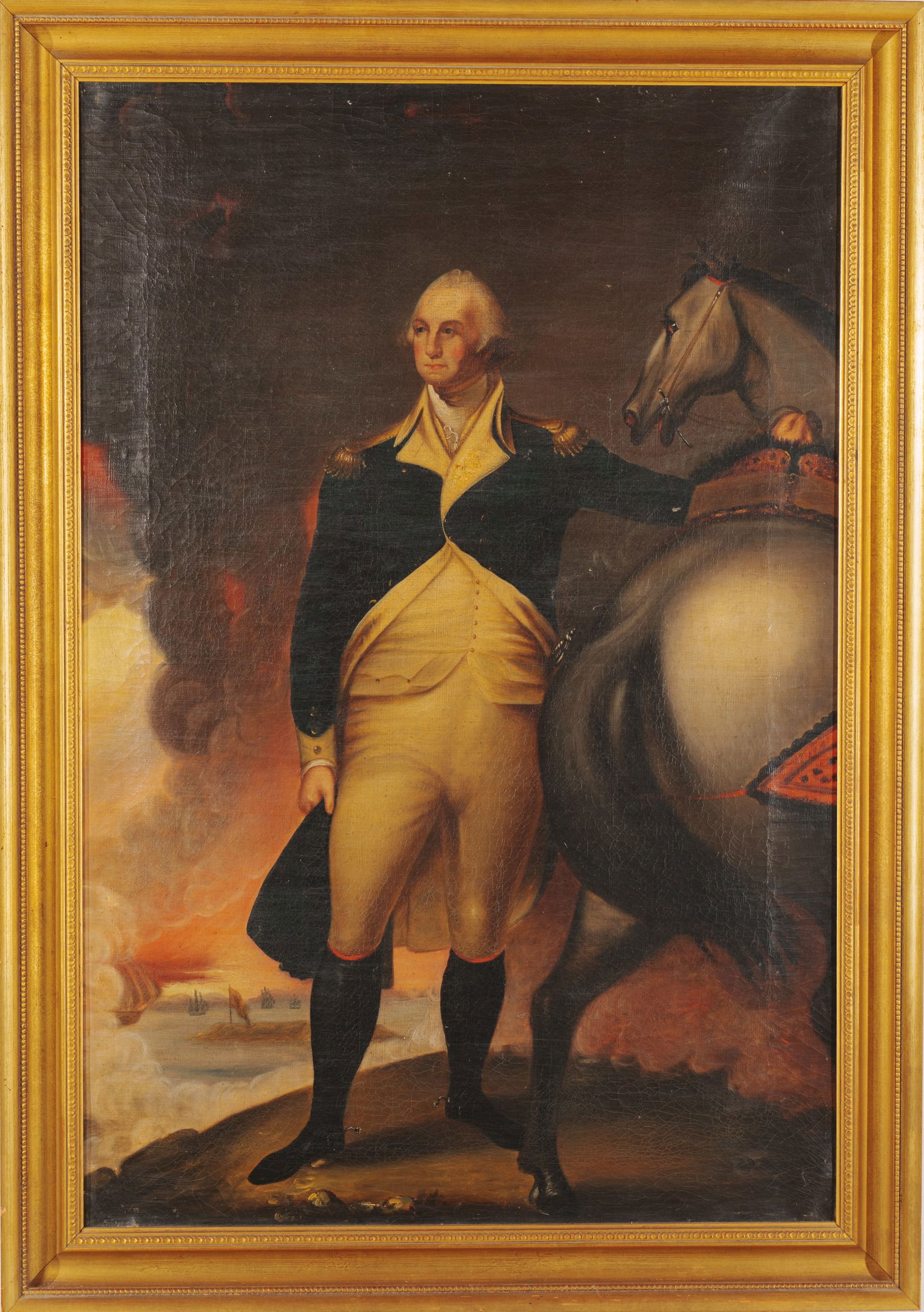 Folk Art Portrait of George Washington. (1 of 2)