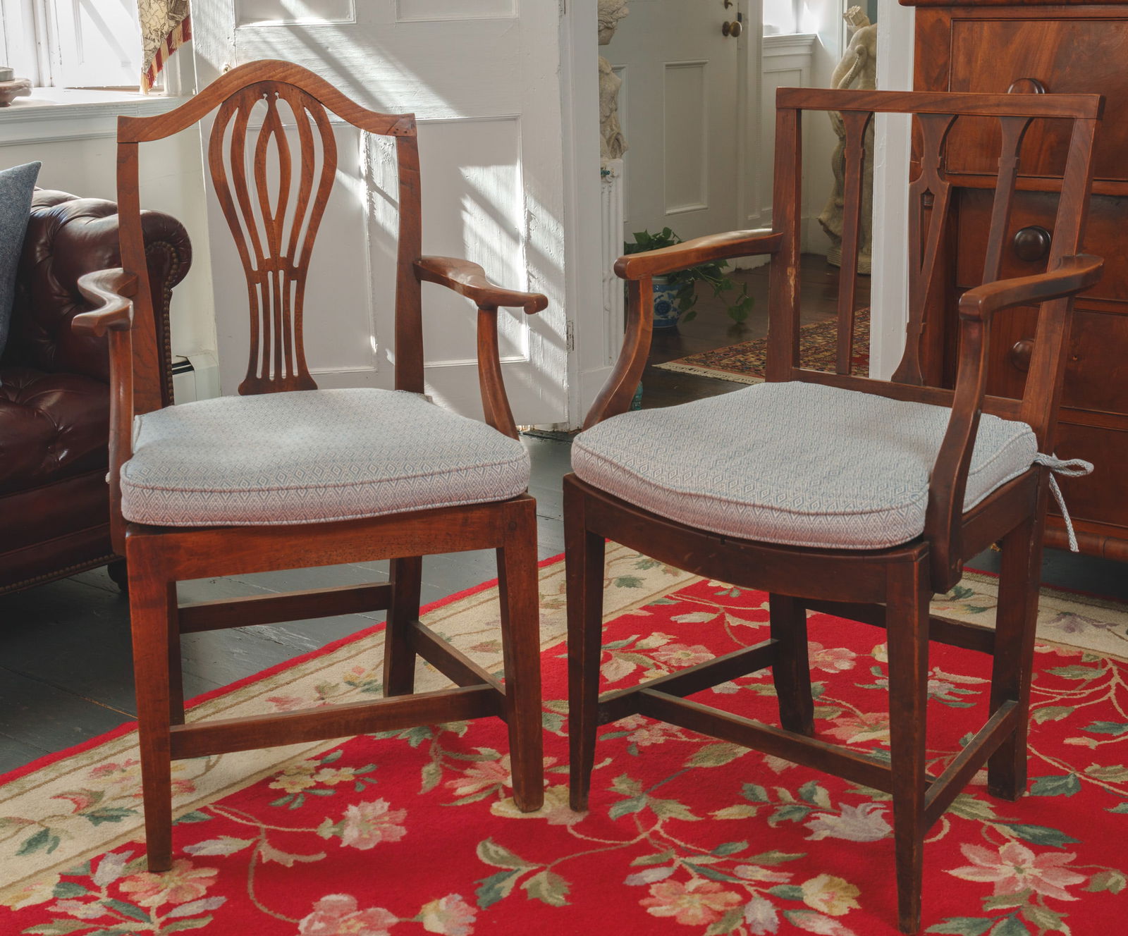 Two Hepplewhite Style Armchairs. (1 of 5)