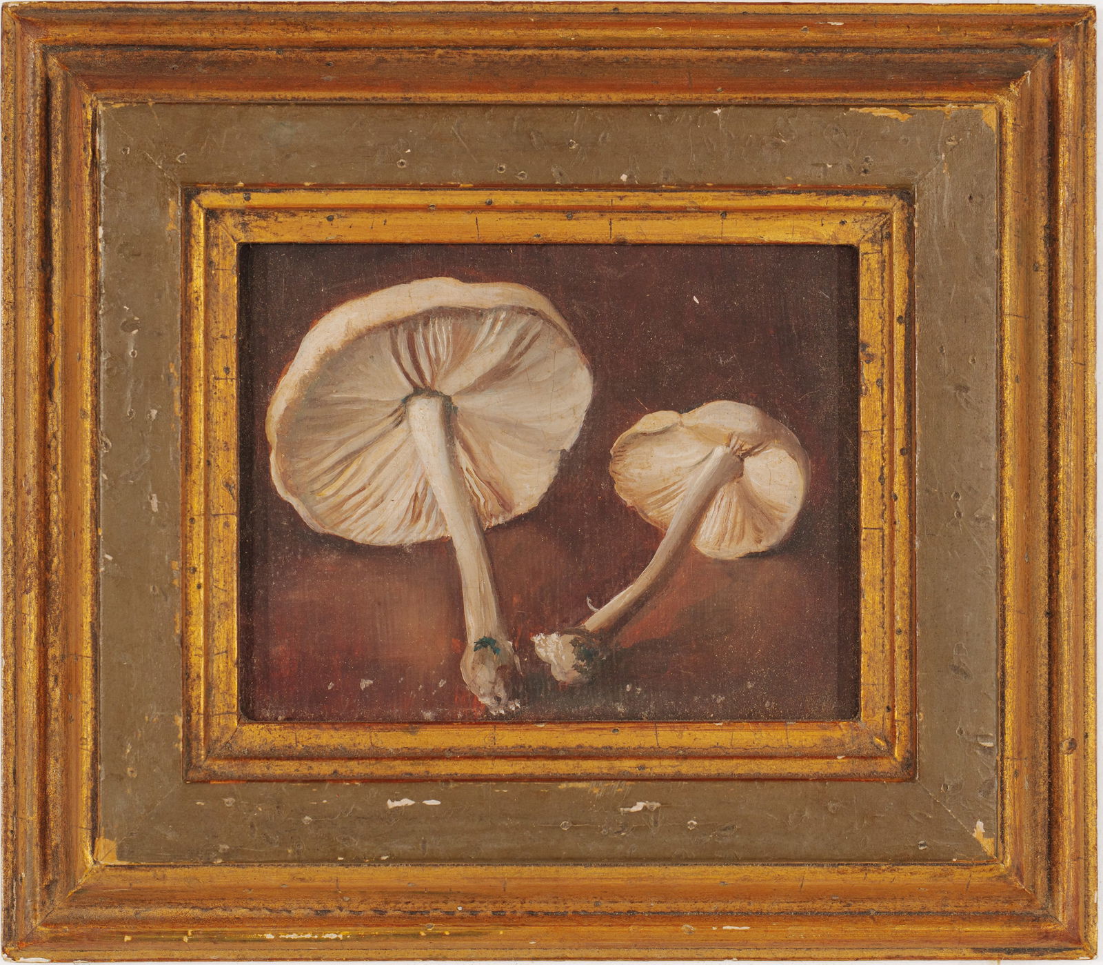 Two Small Paintings: Mushrooms, and Egg. (1 of 3)