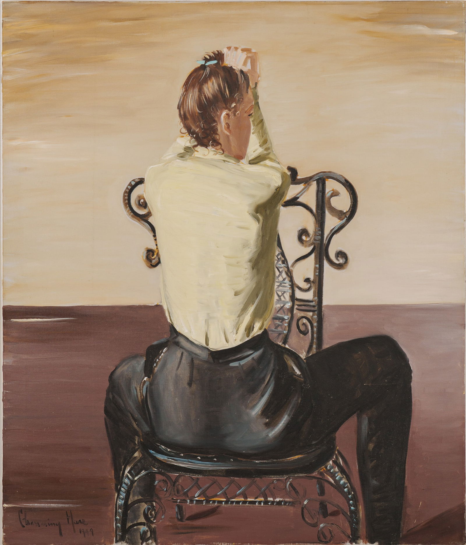 Channing Weir Hare (1899 - 1976). Portrait of Peggy. (1 of 2)