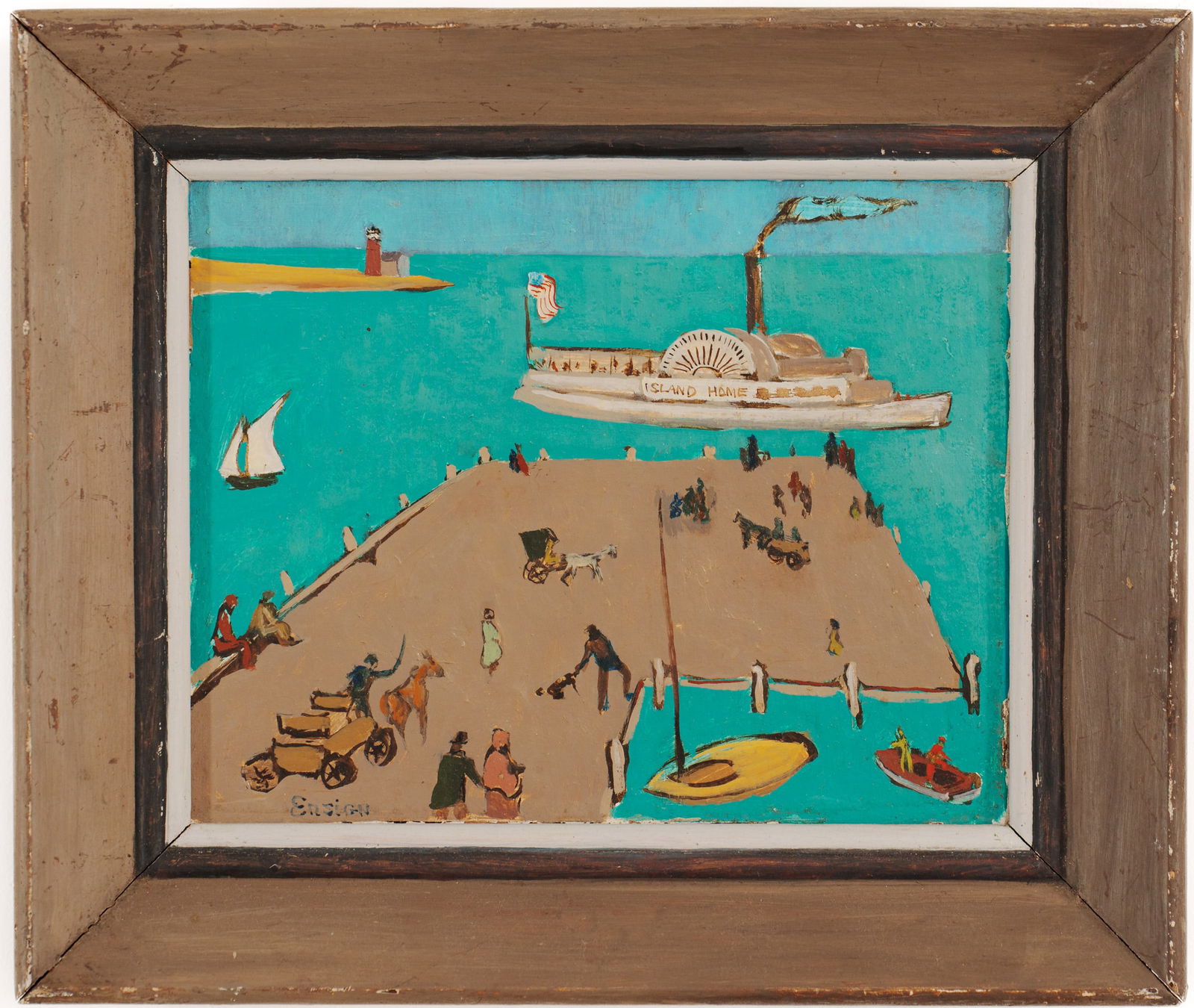 Elizabeth 'Betty' Ensign (1923 - 2009). Steamboat Wharf. (1 of 3)