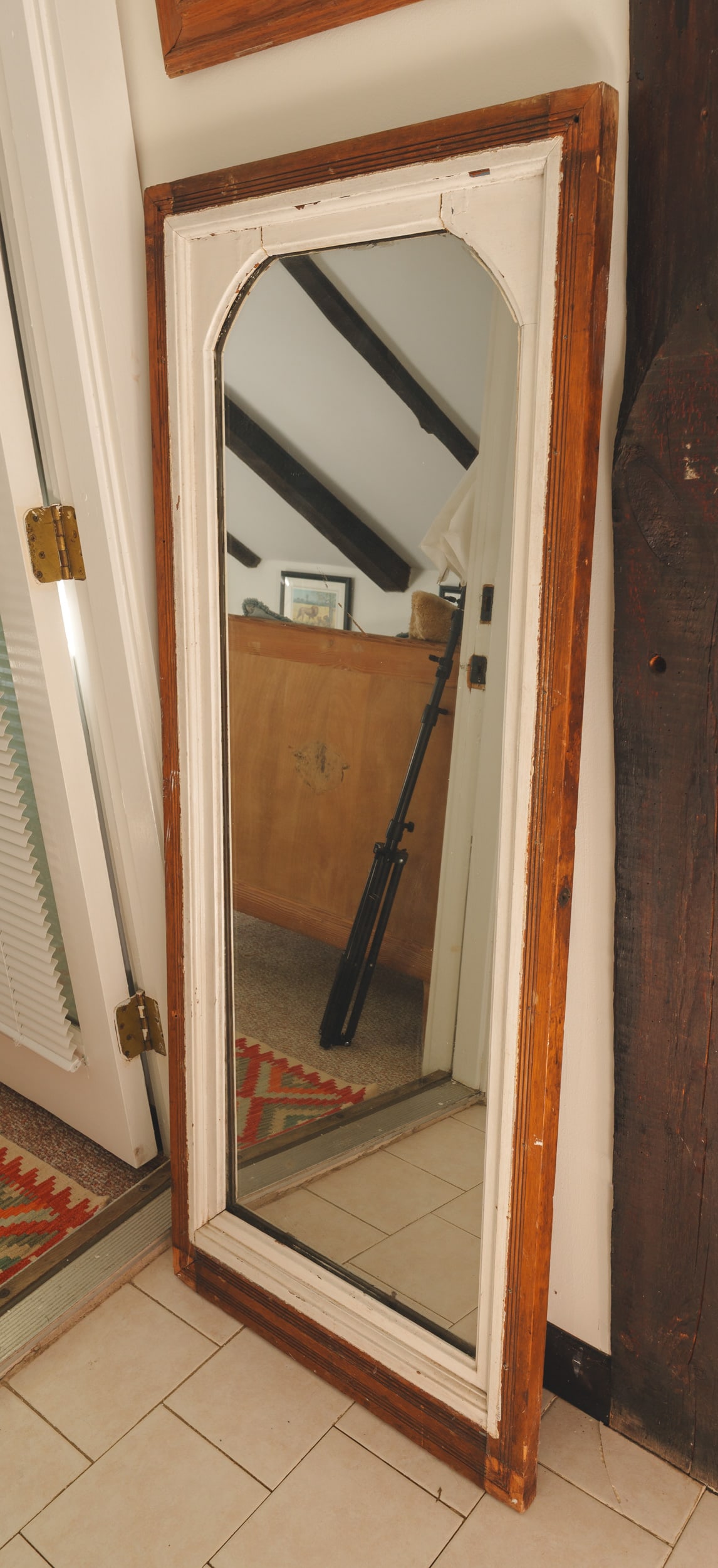 Antique Window Frame Mirror. (1 of 2)